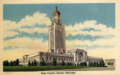 State Capitol - Lincoln, Nebraska NE Postcard