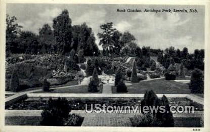Rock Garden, Antelope Park - Lincoln, Nebraska NE Postcard