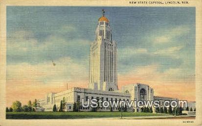New State Capitol - Lincoln, Nebraska NE Postcard