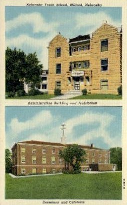 Nebraska Trade School - Milford Postcard