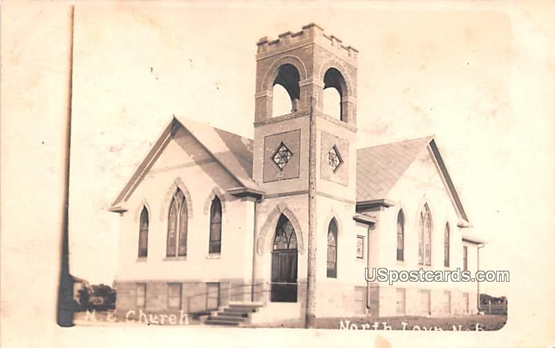ME Church - North Loup, Nebraska NE Postcard