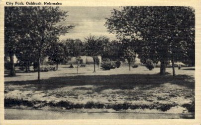 City Park   - Oshkosh, Nebraska NE Postcard