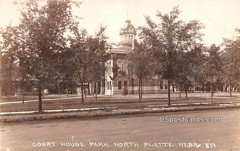 Court House Park North - Platte, Nebraska NE Postcard