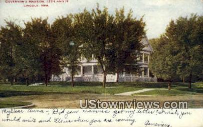 Governor's Mansion - Lincoln, Nebraska NE Postcard