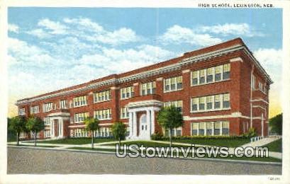High School, Lexington - Nebraska NE Postcard