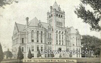 Gage County Court House - Beatrice, Nebraska NE Postcard
