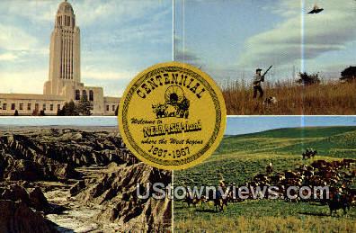 Where the West Begins, Nebraska,     :          Where the West Begins, NE Postcard