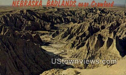 Badlands - Crawford, Nebraska NE Postcard