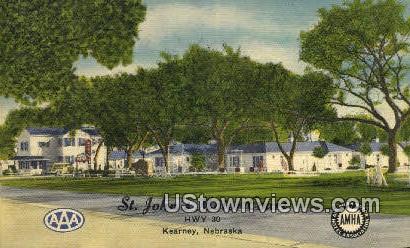 St John's Motor Court - Kearney, Nebraska NE Postcard