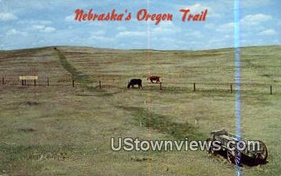 Oregon Trail, Nebraska,     :          Oregon Trail, NE Postcard