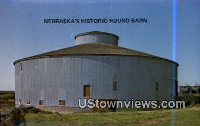 Historic Round Barn - Red Cloud, Nebraska NE Postcard