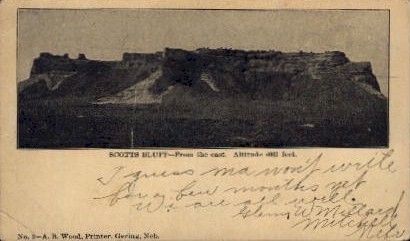 Scotts Bluff - Scottsbluff, Nebraska NE Postcard