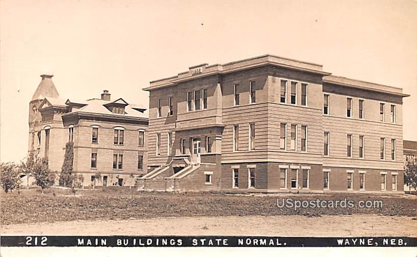 Main Building State Normal - Wayne, Nebraska NE Postcard