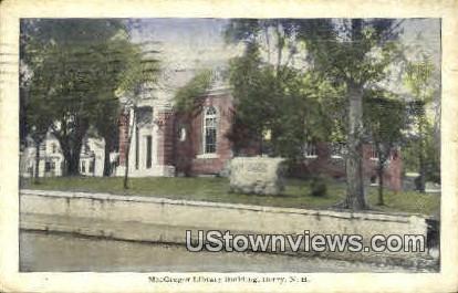 MacGregor Library Building - Derry, New Hampshire NH Postcard