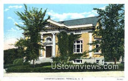 Carnegie Library - Franklin, New Hampshire NH Postcard