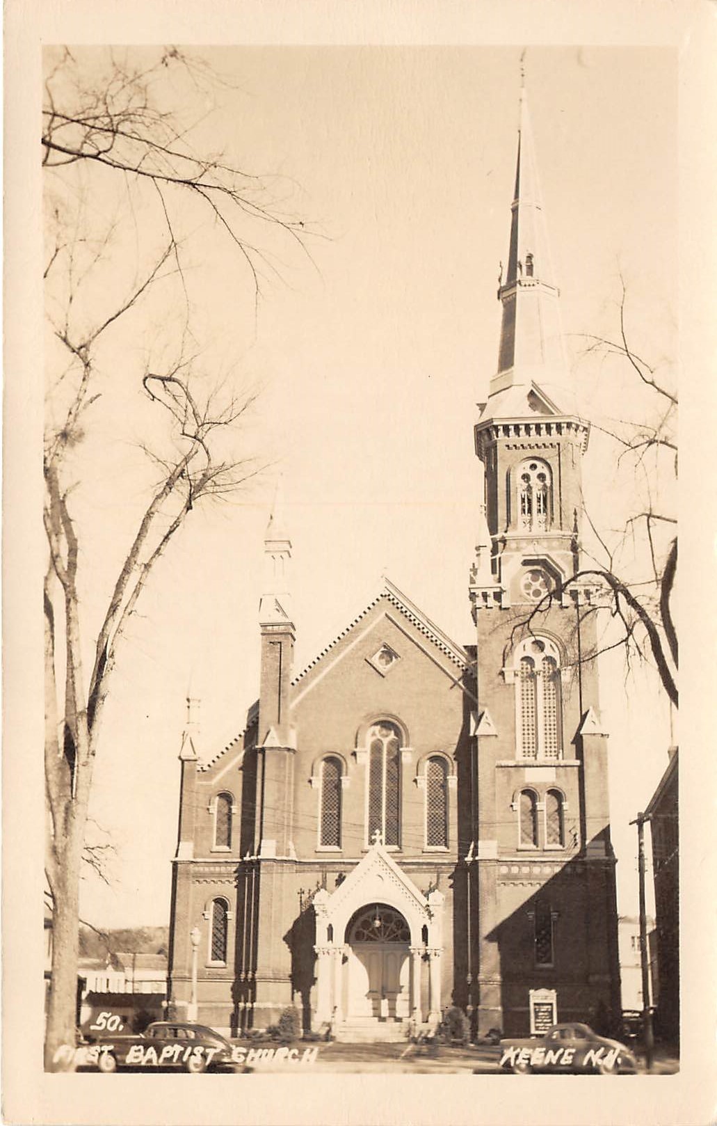 Baptist Church - Keene, New Hampshire NH Postcard
