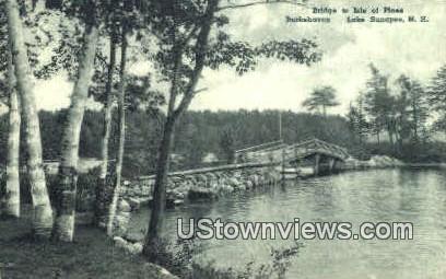 Bridge, Isle of Pines - Lake Sunapee, New Hampshire NH Postcard