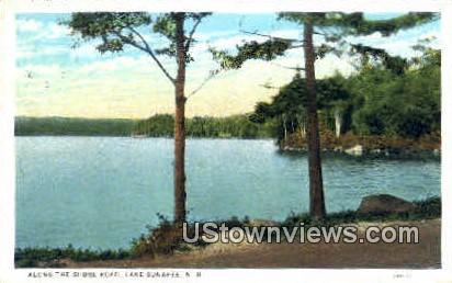 Shore Road - Lake Sunapee, New Hampshire NH Postcard