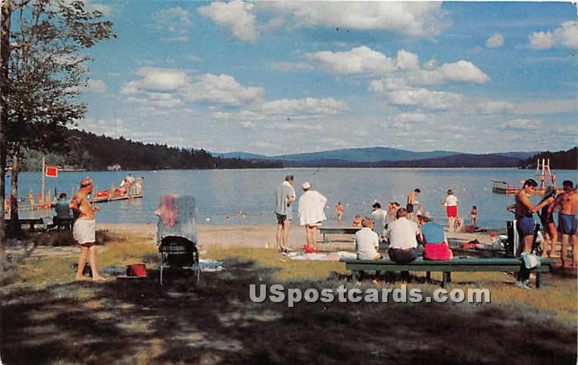 Dewey Beach - Lake Sunapee, New Hampshire NH Postcard