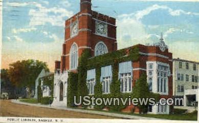 Public Library - Nashua, New Hampshire NH Postcard