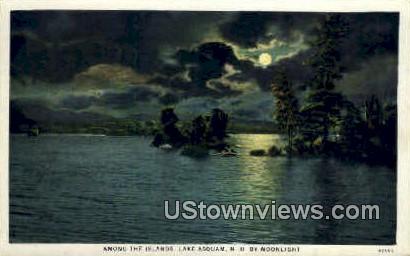 Lake Asquam, NH    ;      Lake Asquam, New Hampshire Postcard