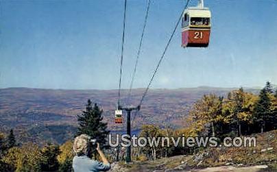 Gondolas - Mount Sunapee State Park, New Hampshire NH Postcard