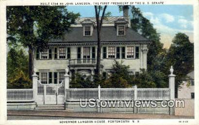 Gov. Langdon House, First Pres US Senate - Portsmouth, New Hampshire NH Postcard