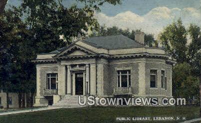 Public Library - Lebanon, New Hampshire NH Postcard