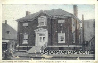 Goodwin Library - Farmington, New Hampshire NH Postcard