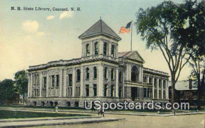 NH State Library - Concord, New Hampshire NH Postcard