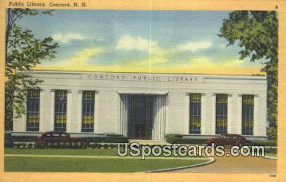Public Library - Concord, New Hampshire NH Postcard