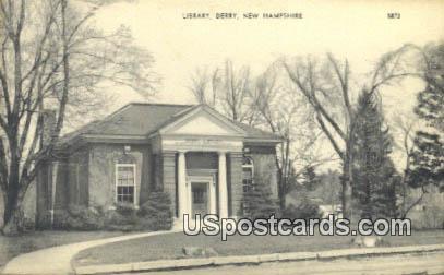 Library - Derry, New Hampshire NH Postcard
