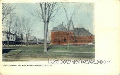 Conant Library, Main Street - Winchester, New Hampshire NH Postcard