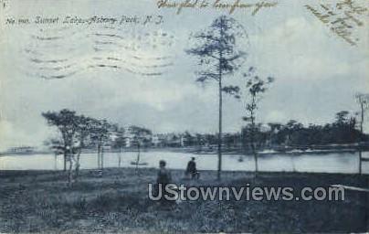 Sunset Lake - Asbury Park, New Jersey NJ Postcard