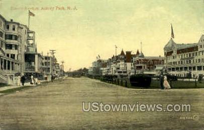 Fourth Ave. - Asbury Park, New Jersey NJ Postcard