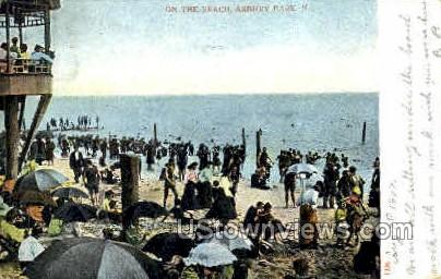 Beach - Asbury Park, New Jersey NJ Postcard