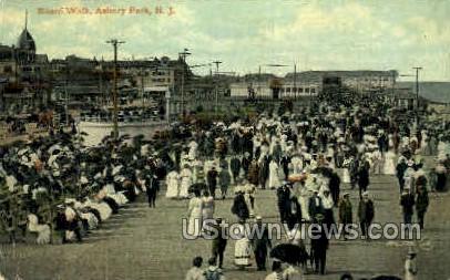 Boardwalk - Asbury Park, New Jersey NJ Postcard