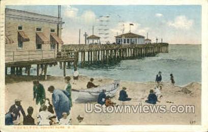 Fishing Pier - Asbury Park, New Jersey NJ Postcard