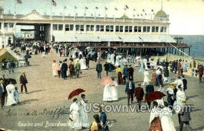 Casino & Boardwalk - Asbury Park, New Jersey NJ Postcard
