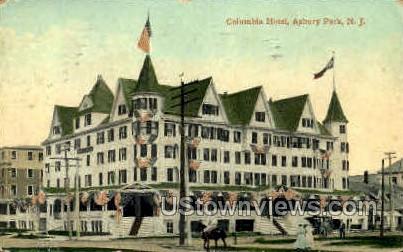 Columbia Hotel - Asbury Park, New Jersey NJ Postcard