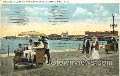 Boardwalk - Atlantic City, New Jersey NJ Postcard
