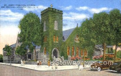 St. James Episcopal Church & Rectory - Atlantic City, New Jersey NJ Postcard