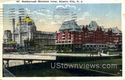 Marlborough Blenheim Hotel - Atlantic City, New Jersey NJ Postcard