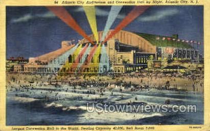 Atlantic City Auditorium & Convention Hall - New Jersey NJ Postcard