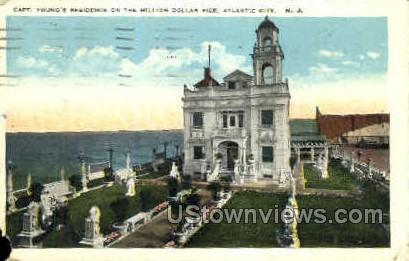 Capt Youngs Residence, Million Dollar Pier - Atlantic City, New Jersey NJ Postcard