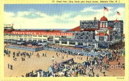 Steel Pier - Atlantic City, New Jersey NJ Postcard