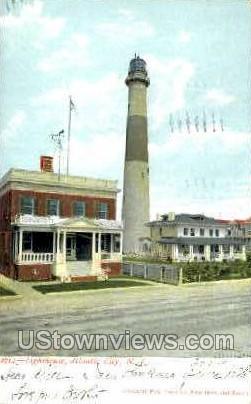 Lighthouse - Atlantic City, New Jersey NJ Postcard