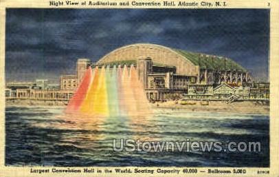 Auditorium & Convention Hall - Atlantic City, New Jersey NJ Postcard