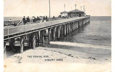 The Fishing Pier Asbury Park, New Jersey Postcard