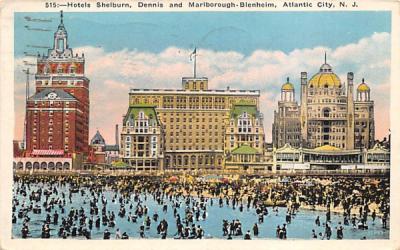 Hotels Shelburn, Dennis Atlantic City, New Jersey Postcard
